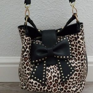 Betsy Johnson cheetah purse.